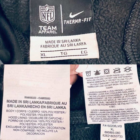 NFL Team Apparel Houston Texans The Crucial Catch Nike Hoodie Breast Cancer XL - Picture 9 of 9